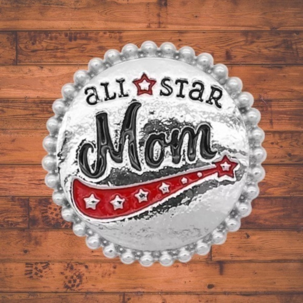 All Star Mom Snap Button
